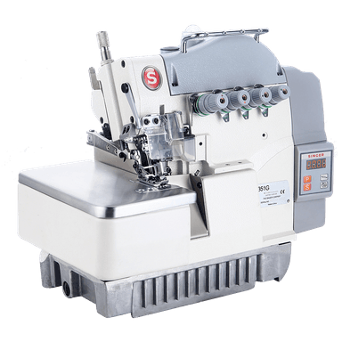SINGER 351G High Speed Energy Saving Integrated Overlock Machine with Table view 1