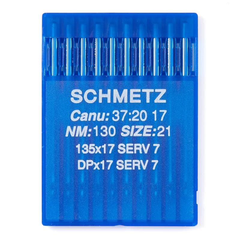 Schmetz #21 Sewing Machine Needles 135x17 Serv7 Round/Sharp Point (10 pack)