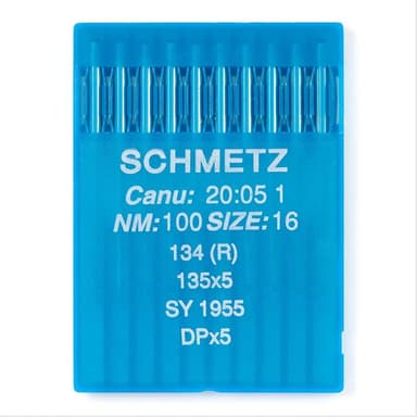 Schmetz #16 Sewing Machine Needles 135x5 Round/Sharp Point (10 pack) view 1