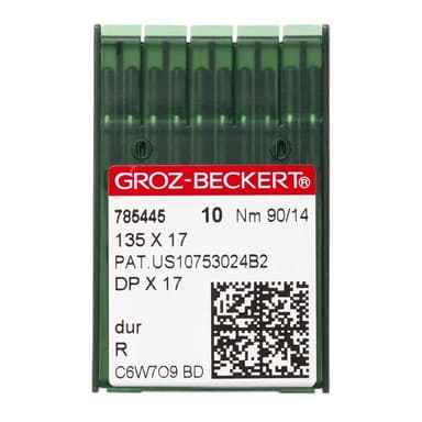 Groz-Beckert® #14 Sewing Machine Needles 135x17 Round/Sharp Point (10 pack) view 1