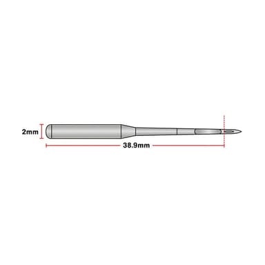 Schmetz #22 Sewing Machine Needles 135x17 Round/Sharp Point (10 pack) view 4