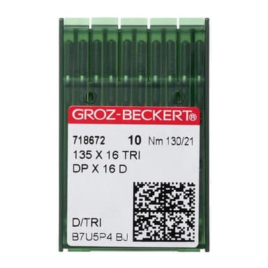 Groz-Beckert® #21 Leather Sewing Machine Needles 135x16 Triangular Point (10 pack) view 1