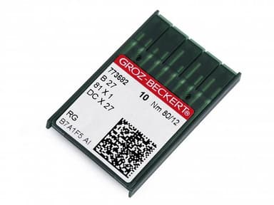 Sewing MachNeedles Groz - Beckert B27 70; 80; 90 for industrial sewing machinges,Overlock view 1