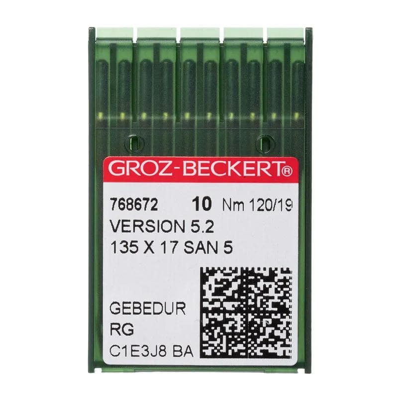Groz-Beckert® #19 Sewing Machine Needles 135x17 SAN 5.2 Round/Sharp Point (10 pack)
