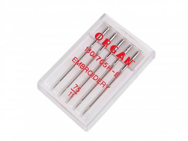 Machine Needles 75 for Embroidery, Organ